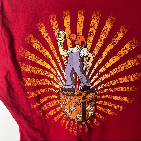 McMenamins Pub T Shirt Womens 2XL Red Cosmic Tripster Portland Oregon Graphic - Picture 5 of 5